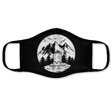 Discover Nature Lover Mountains Forest Waterfall Hiking Face Masks