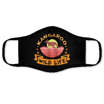 Discover Kangaroo Wild Life Face Masks