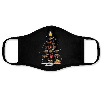 Discover Bee Christmas Tree Bee Xmas Funny Gift Face Masks