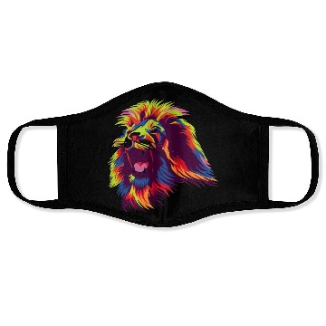 Discover Lion Colorful Face Masks