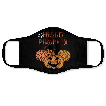Discover Leopard Halloween pumpkin Face Masks