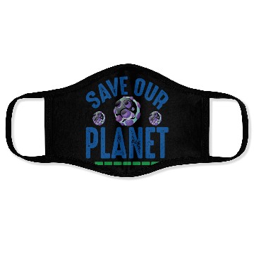 Discover Save Our Planet Earth Protection Support Face Masks