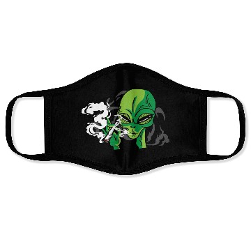 Discover Alien Smoking Gangster Gift Face Masks