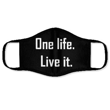 Discover One life live it – your heart beats for adventure Face Masks