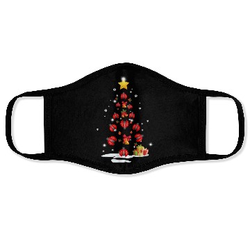 Discover Lady Bug Christmas Tree Lady Bug Xmas Funny Gift Face Masks