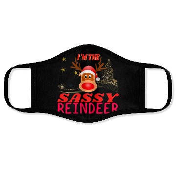 Discover Im The Sassy Reindeer Christmas Face Masks