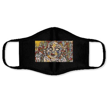 Discover Creepy Haunted Doll Tainted Face Masks