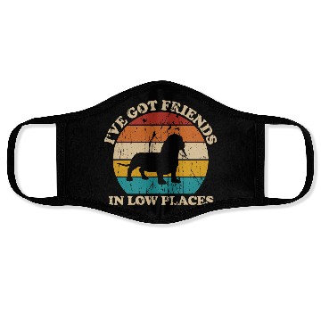 Discover I ve Got Friends In Low Places Dachshund Face Masks