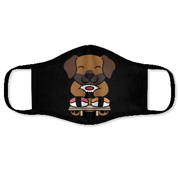Discover Sushi Lover Rhodesian Ridgeback Face Masks