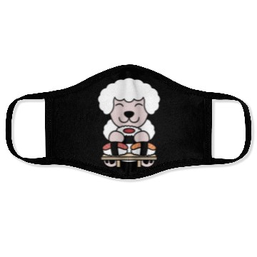 Discover Sushi Lover Poodle Face Masks
