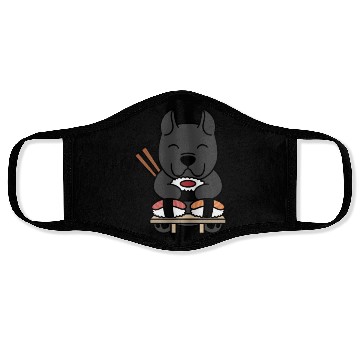 Discover Sushi Lover Cane Corso Face Masks