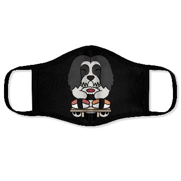 Discover Sushi Lover Lhasa Apso Face Masks