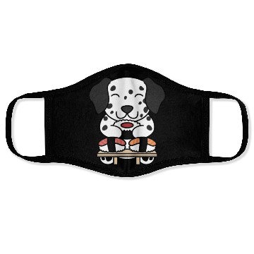 Discover Sushi Lover Dalmatian Face Masks