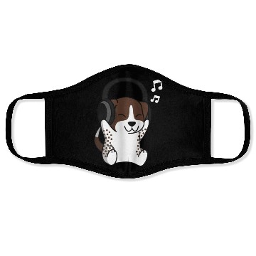 Discover Music Lover German Shorthaired Pointer Face Masks