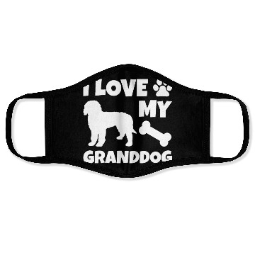 Discover I Love My Granddog Goldendoodle Face Masks