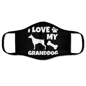 Discover I Love My Granddog Doberman Face Masks