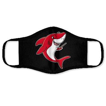 Discover Teacher shark .. school student lessons enrollment Face Masks