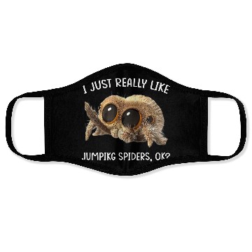 Discover Jumping Spiders Collectors Exotic Pet Collection Face Masks