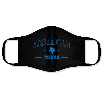 Discover Amarillo Texas US State USA America Face Masks