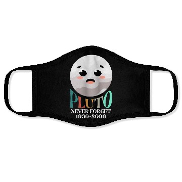 Discover Pluto Planet Never Forget Face Masks