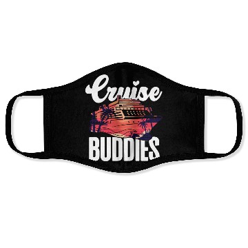 Discover Cruise Ship Vacation Friends Girl Face Masks