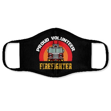 Discover Proud Volunteer Firefighter Face Masks