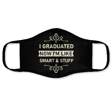 Discover Funny College High School Graduation Gift Senior Face Masks