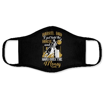Discover Barrel Racing Rodeo Equestrian Horse Barrel Racer Face Masks