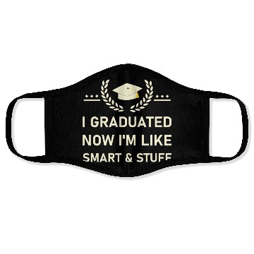Discover Funny College High School Graduation Gift Senior Face Masks