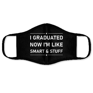 Discover Funny College High School Graduation Gift Senior Face Masks