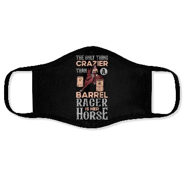 Discover Barrel Racing Rodeo Equestrian Horse Barrel Racer Face Masks