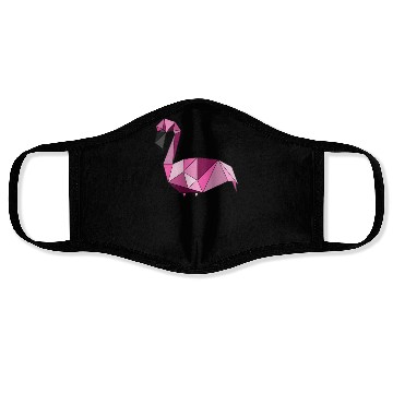 Discover Flamingo geometrisch Face Masks