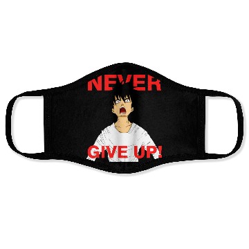 Discover Never Give Up Face Masks