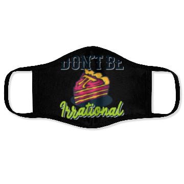 Discover Don't Be Irrational Retro Pi Day Math Teacher Face Masks
