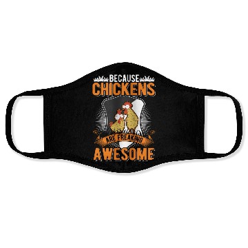 Discover Chickens Farmer Chicken Coop Face Masks