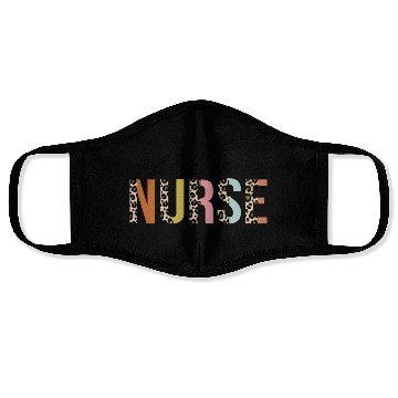 Discover Critical-Care Nurse Leopard Print Registered RN Face Masks