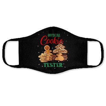 Discover Official Cookie Taster Christmas Cute Holiday Face Masks