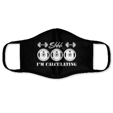 Discover Gym Workout Humor Weightlifting Face Masks