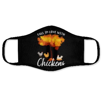 Discover Fall Women Autumn Chicken Lover Face Masks