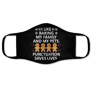 Discover Punctuation Save Lives Funny English Teacher Face Masks