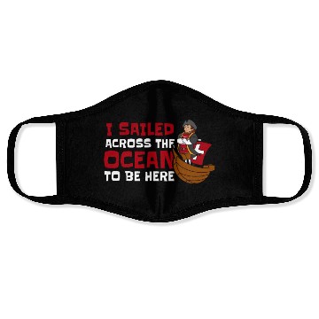 Discover Columbus Day 1492 Face Masks