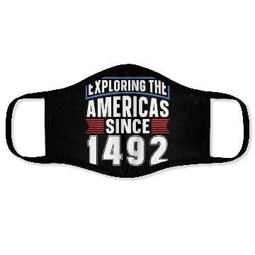 Discover Columbus Day 1492 Face Masks