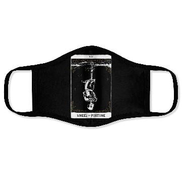 Discover Wheel of Fortune Tarot Card Occult Goth Halloween Face Masks