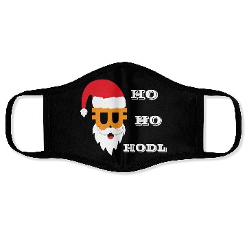 Discover Bitcoin christmas BTC logo Crypto lover Hodl funny Face Masks
