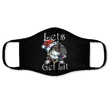 Discover Lets get lit christmas Face Masks