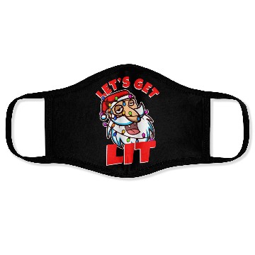 Discover Lets get lit christmas Face Masks