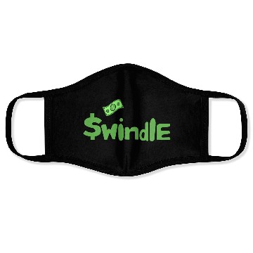 Discover Swindle - Dark Green Color Merchandise Face Masks