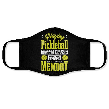 Discover Playing Pickleball improves memory Face Masks