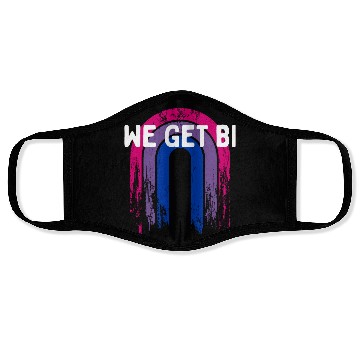 Discover We Get Bi Bisexual LGBTQ Bi Pride LGBT Positivity Face Masks