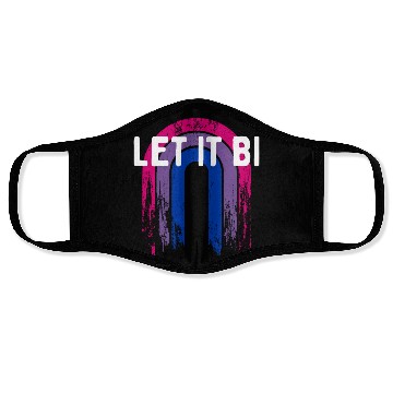 Discover Let It Bi Bisexual Positivity Bi Pride Positive Face Masks